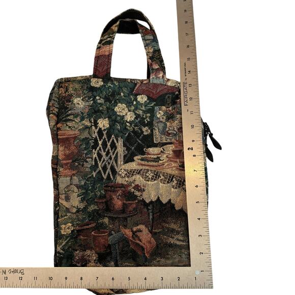 Miss Bonnie California Top Handle Tapestry Bag Vintage Cottagecore Rectangle - Picture 8 of 8